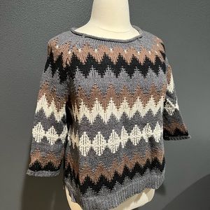 J Jill sweater, large, gray